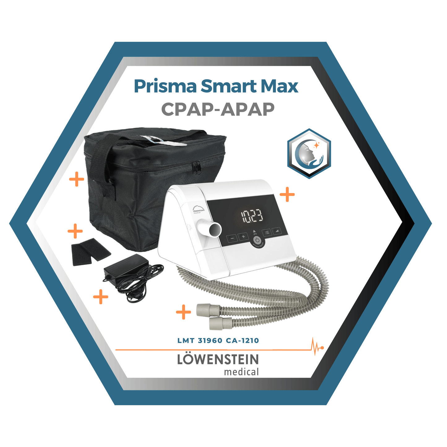 Löwenstein|Prisma Smart Max|Appareil CPAP-APAP, filtres, tube et sac de transport_10 _LMT 31960 CA-1210