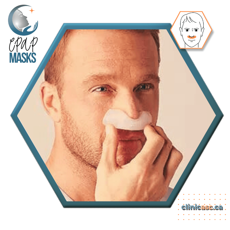 Philips DreamWear Masque CPAP sous-narinaire | Kit de départ: cadres S-M, Courroie de tête avec bras, coussins interchangeables S-M & enveloppe en tissu