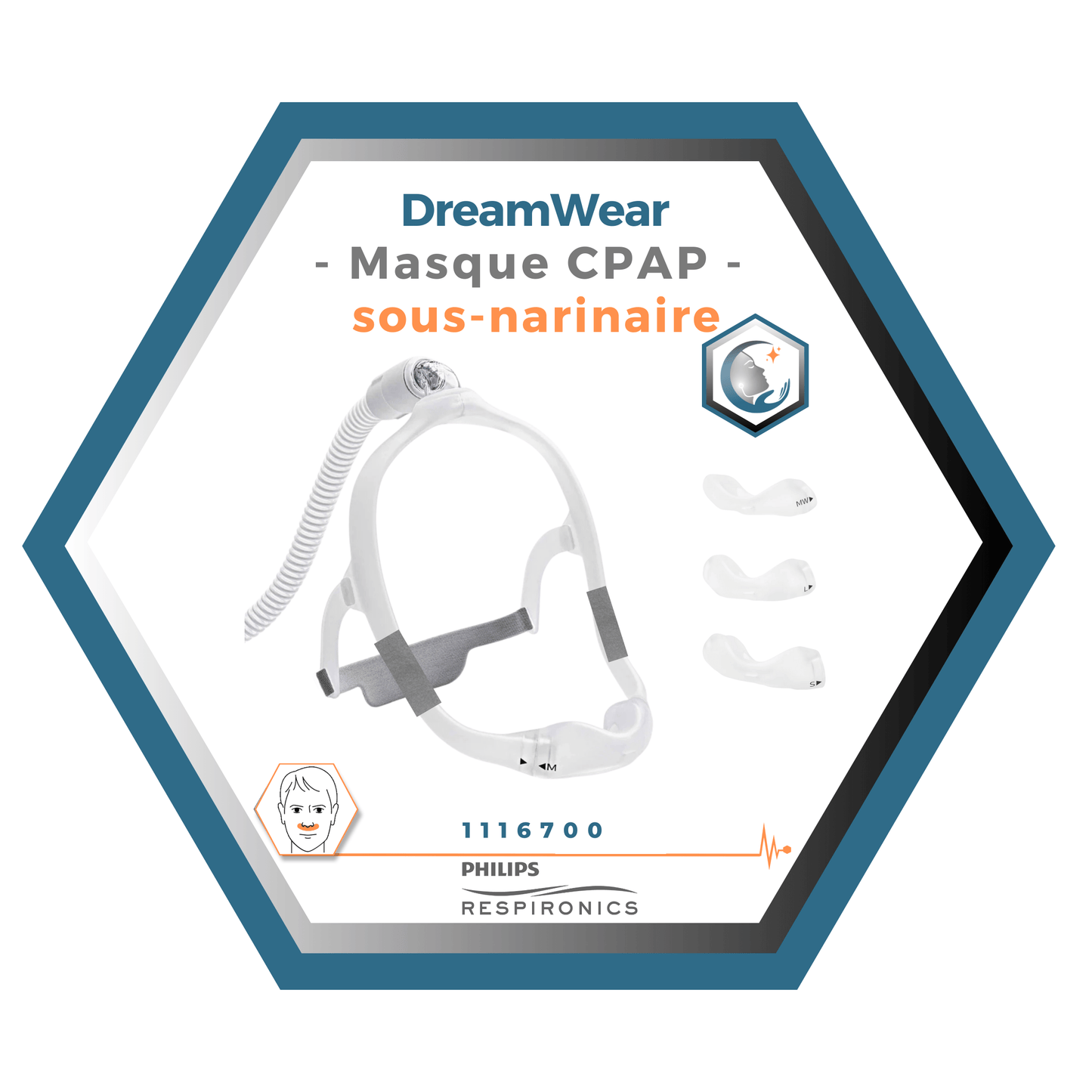 Philips-Respironics-DreamWear-Masque-CPAP-sous-narinaire-FitPack-Moyen-cadre-M-courroi-avec-bras-coussins-interchangeable-S-M-L-MW- enveloppe-tissus-1116700
