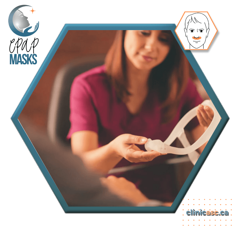 Philips DreamWear Masque CPAP sous-narinaire | Kit de départ: cadres S-M, Courroie de tête avec bras, coussins interchangeables S-M & enveloppe en tissu