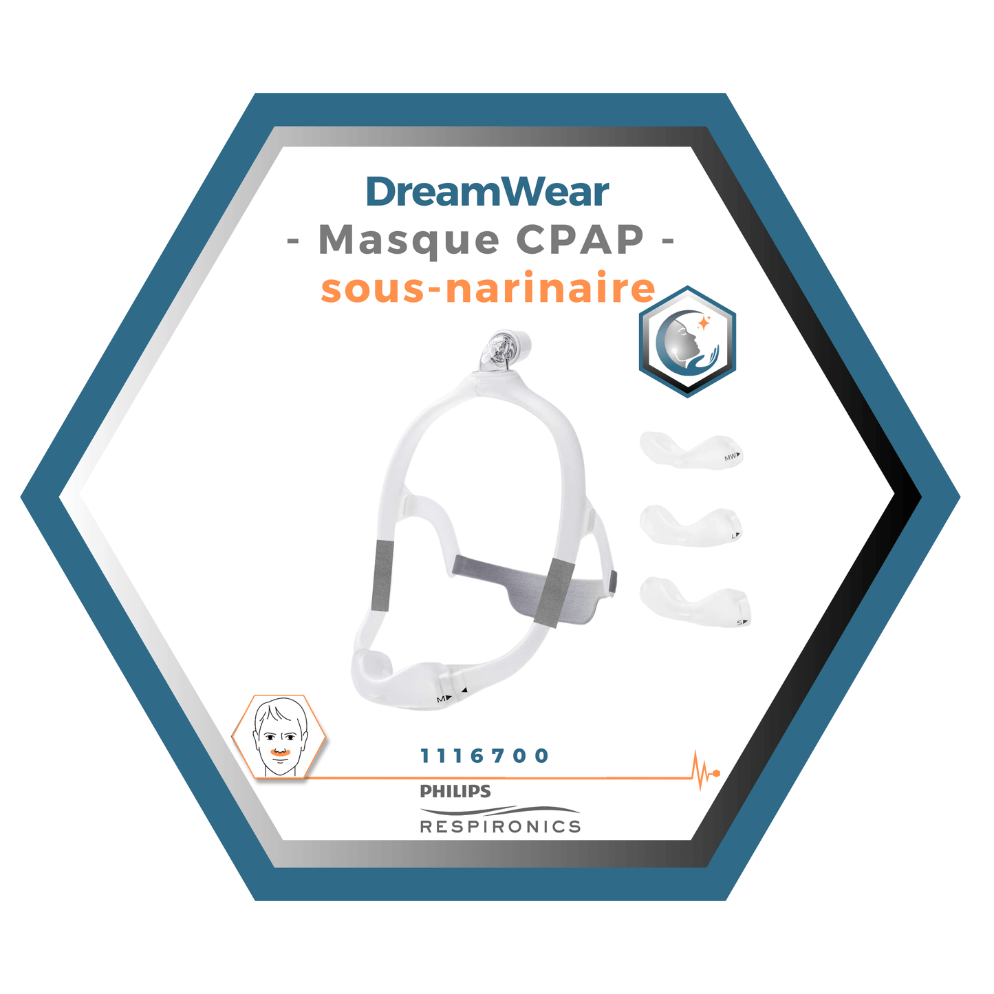 Philips-Respironics-DreamWear-Masque-CPAP-sous-narinaire-FitPack-Moyen-cadre-M-courroi-avec-bras-coussins-interchangeable-S-M-L-MW- enveloppe-tissus-1116700