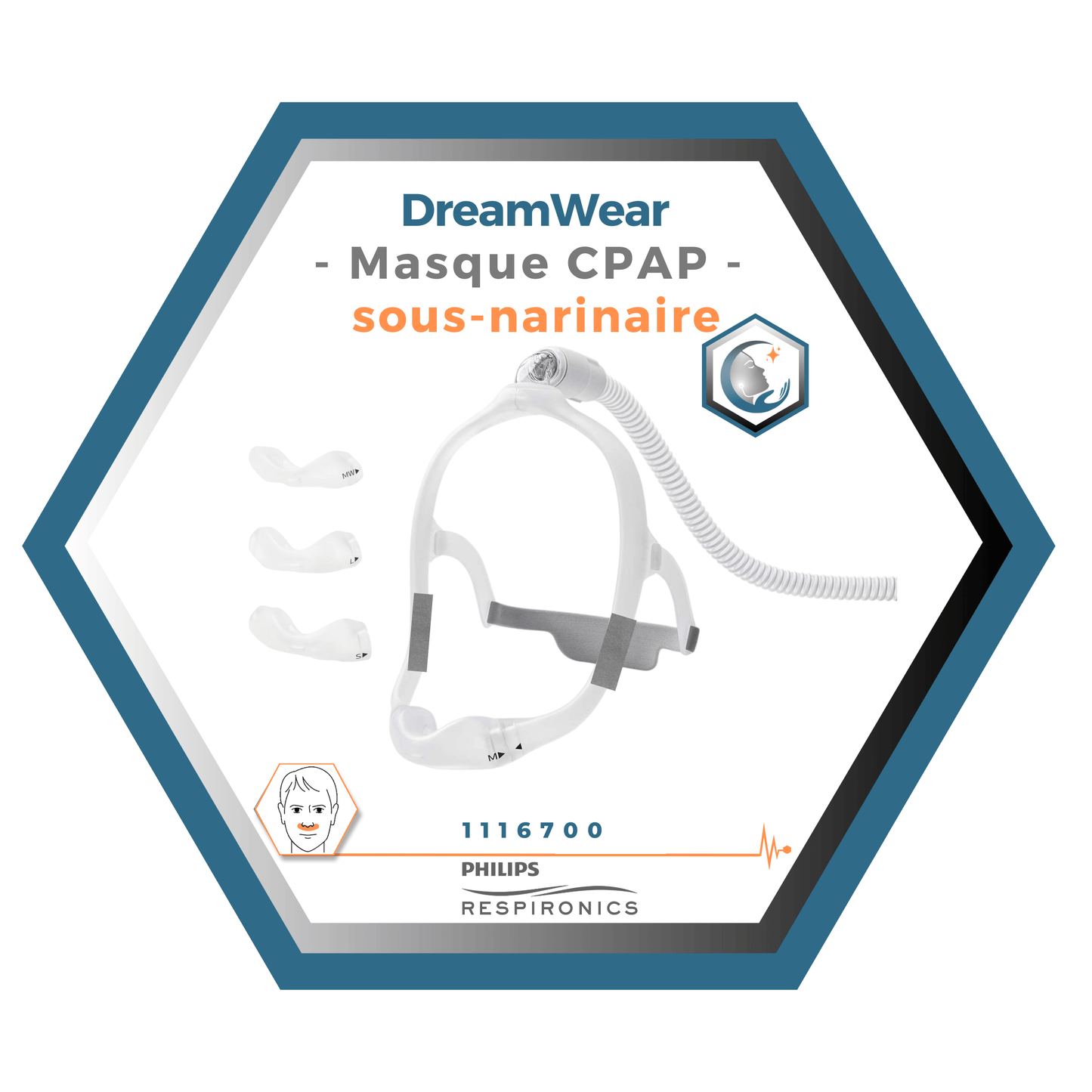 Philips-Respironics-DreamWear-Masque-CPAP-sous-narinaire-FitPack-Moyen-cadre-M-courroi-avec-bras-coussins-interchangeable-S-M-L-MW- enveloppe-tissus-1116700