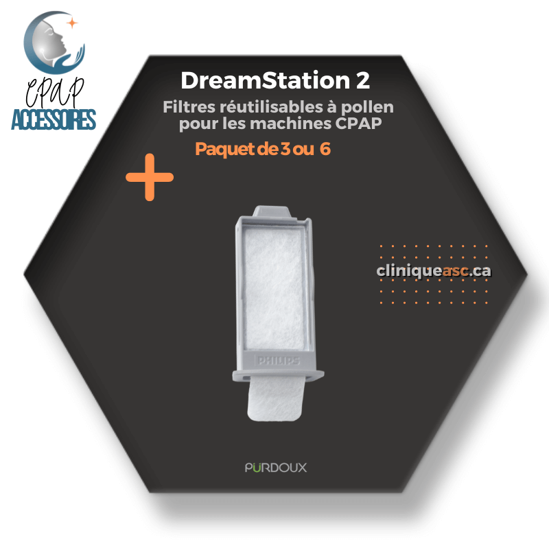 Pürdoux Filtres réutilisables à pollen pour machine CPAP | DreamStation 2