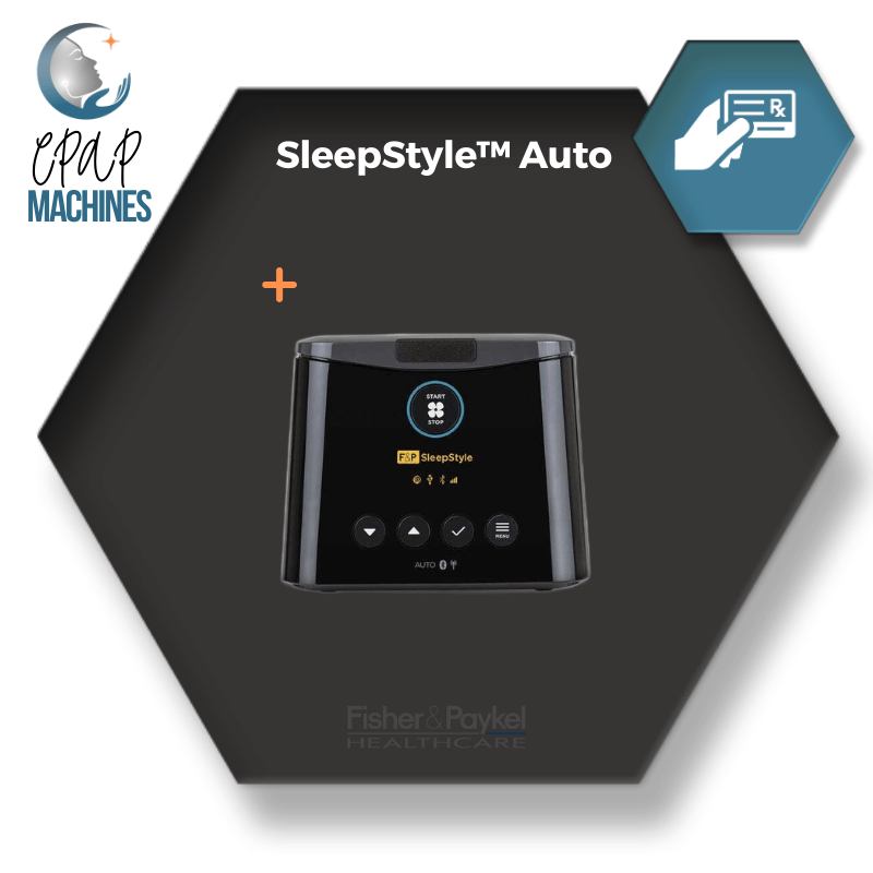 Fisher & Paykel SleepStyle™ CPAP-APAP | Humidifier, Filters, Heated Tube, Carrying Bag, Data Sync Technology, My CPAP© Expert Program