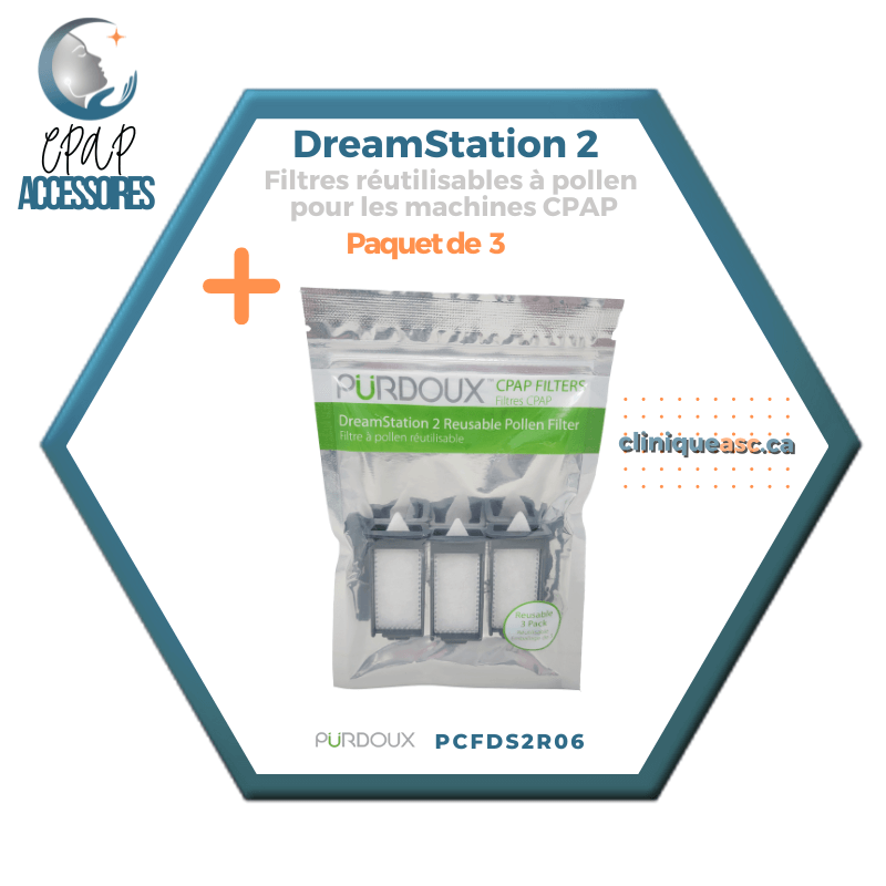 Pürdoux Filtres réutilisables à pollen pour machine CPAP | DreamStation 2