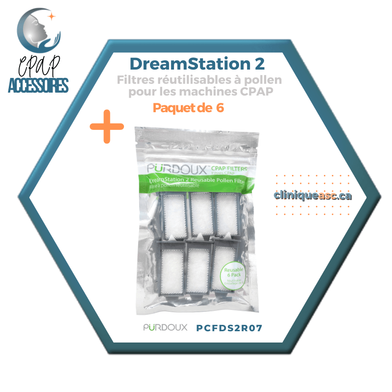 Pürdoux Filtres réutilisables à pollen pour machine CPAP | DreamStation 2