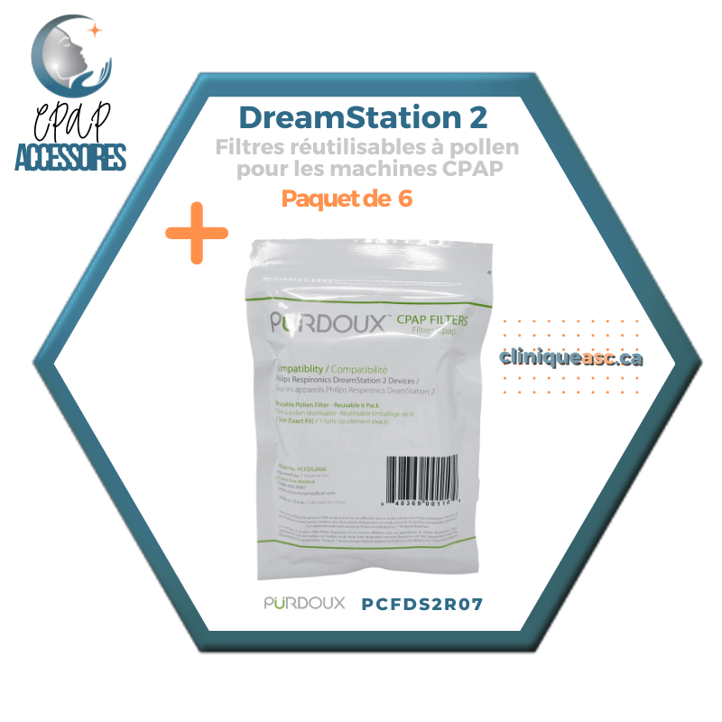 Pürdoux Filtres réutilisables à pollen pour machine CPAP | DreamStation 2