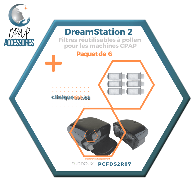Pürdoux Filtres réutilisables à pollen pour machine CPAP | DreamStation 2