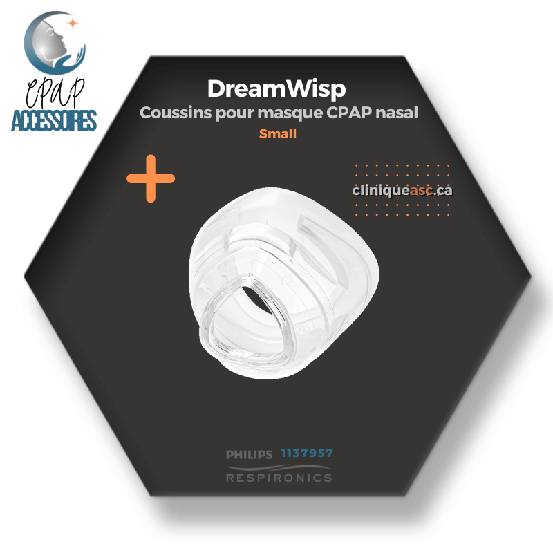 Philips Respironics DreamWisp™ Coussins pour masque CPAP nasal
