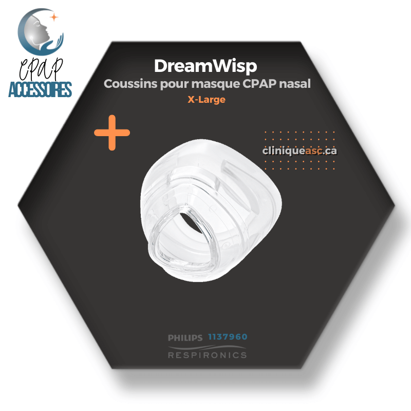 Philips Respironics DreamWisp™ Coussins pour masque CPAP nasal