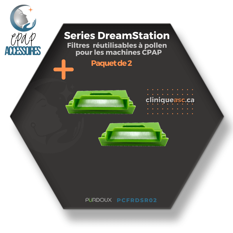Pürdoux Filtres réutilisables à pollen pour machine CPAP | Series DreamStation