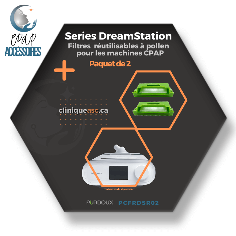 Pürdoux Filtres réutilisables à pollen pour machine CPAP | Series DreamStation