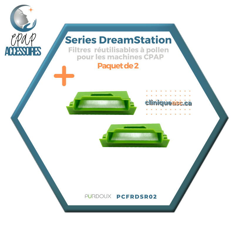 Pürdoux Filtres réutilisables à pollen pour machine CPAP | Series DreamStation
