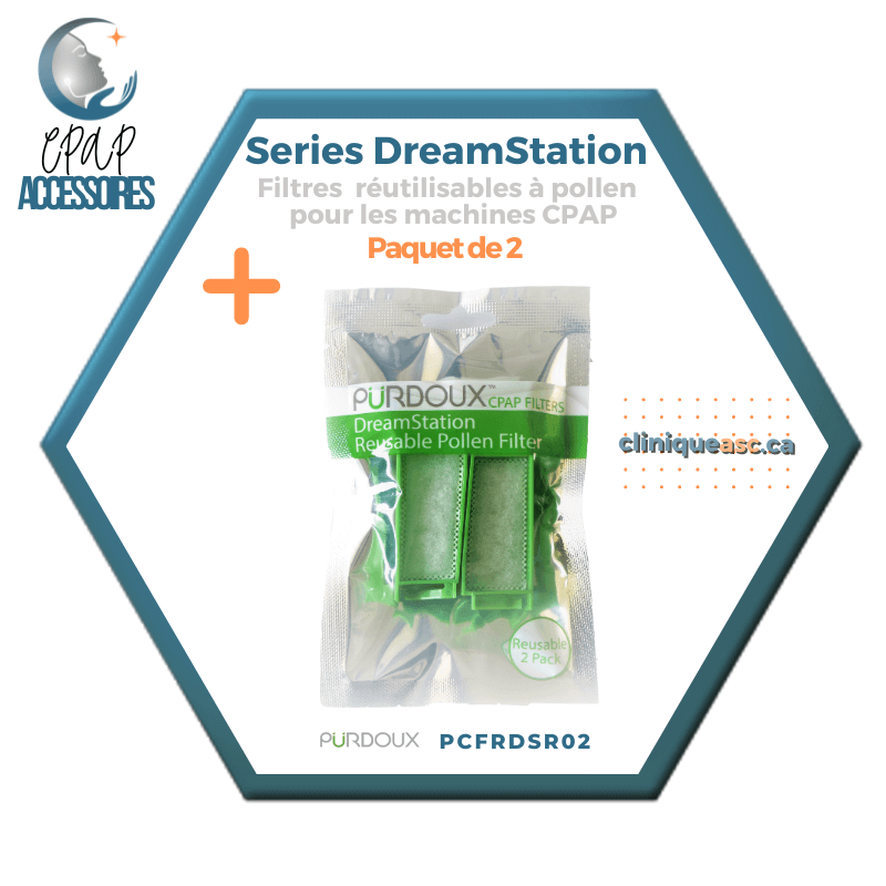Pürdoux Filtres réutilisables à pollen pour machine CPAP | Series DreamStation