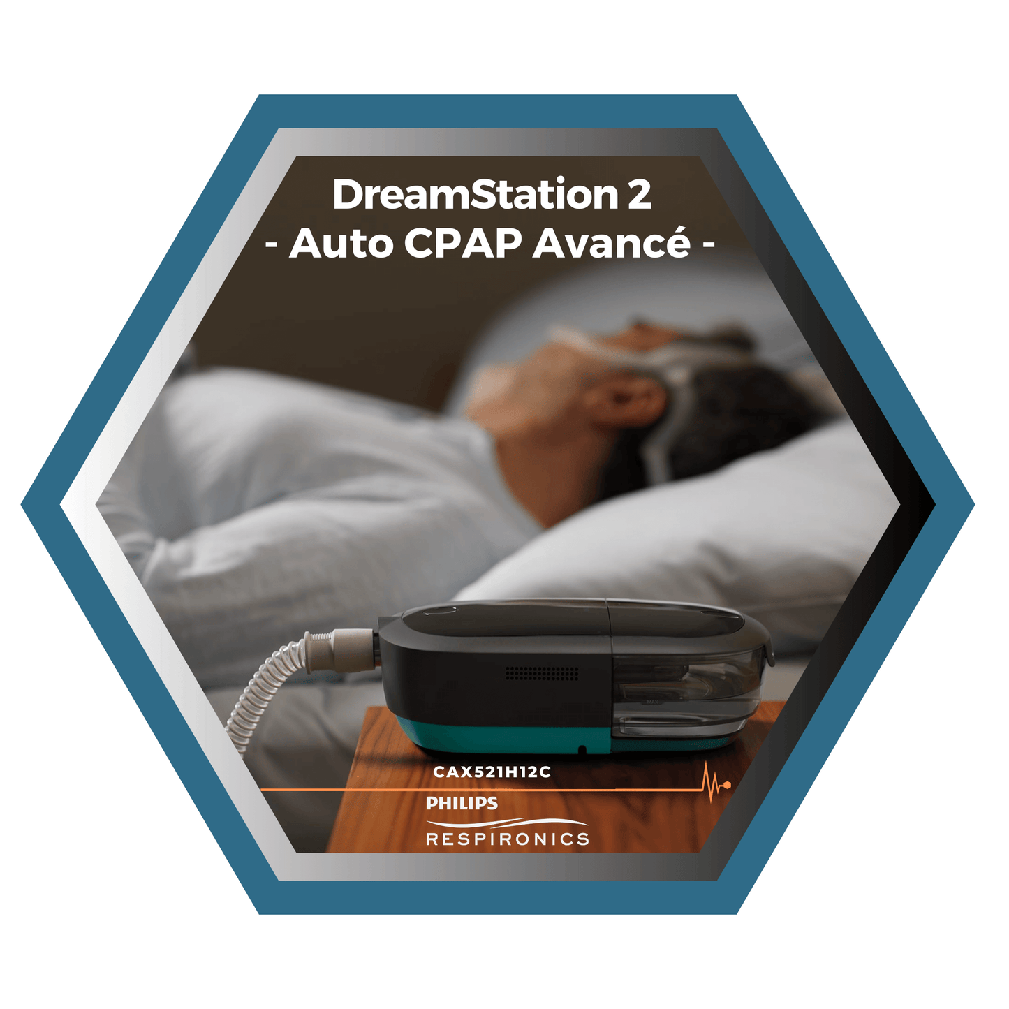 Philips Respironics | DreamStation 2 | Auto CPAP Avancé PFLEX | humidificateur, filtres, tube standard et sac de transport