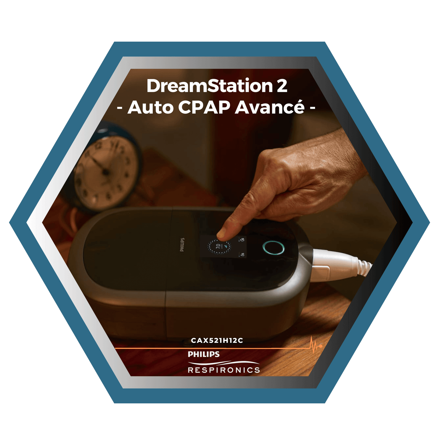 Philips Respironics | DreamStation 2 | Auto CPAP Avancé PFLEX | humidificateur, filtres, tube standard et sac de transport