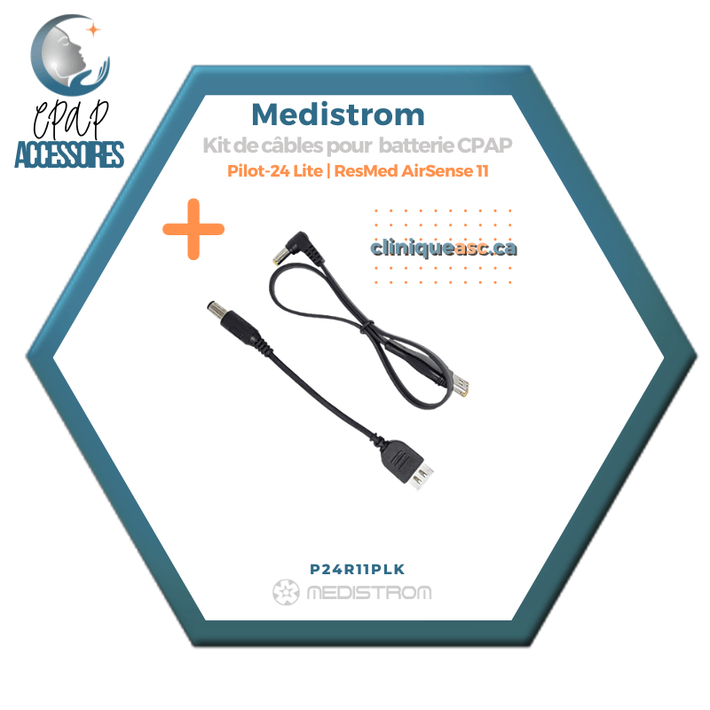 Medistrom Kit de câbles pour Pilot-24 Lite | ResMed AirSense 11