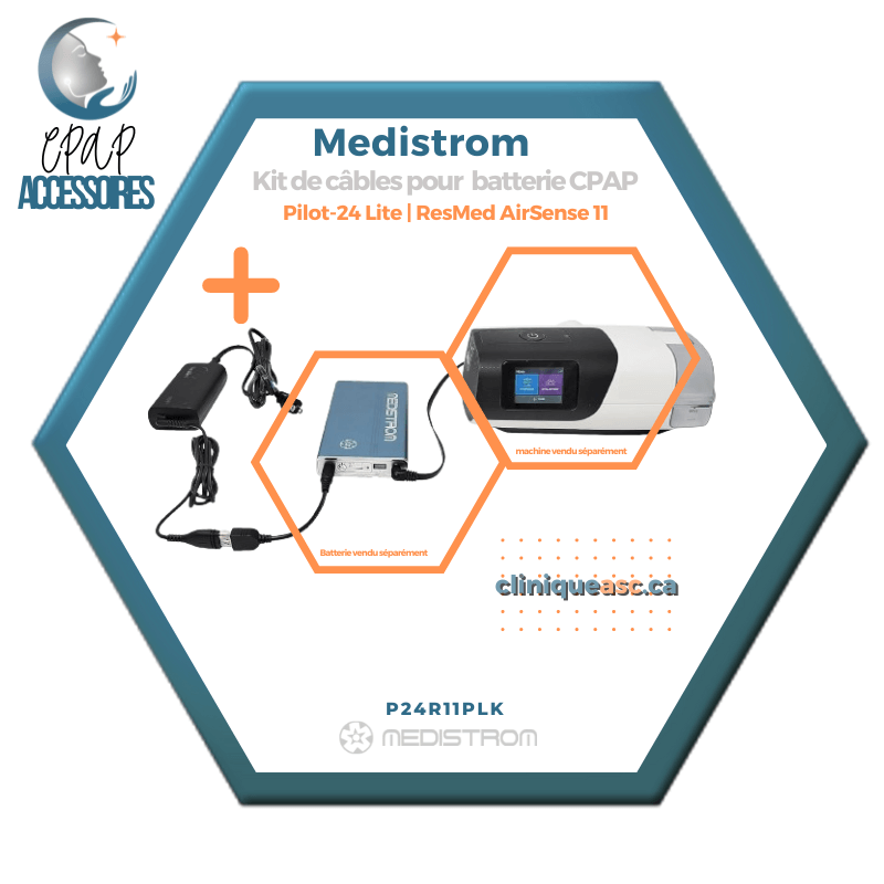 Medistrom Kit de câbles pour Pilot-24 Lite | ResMed AirSense 11