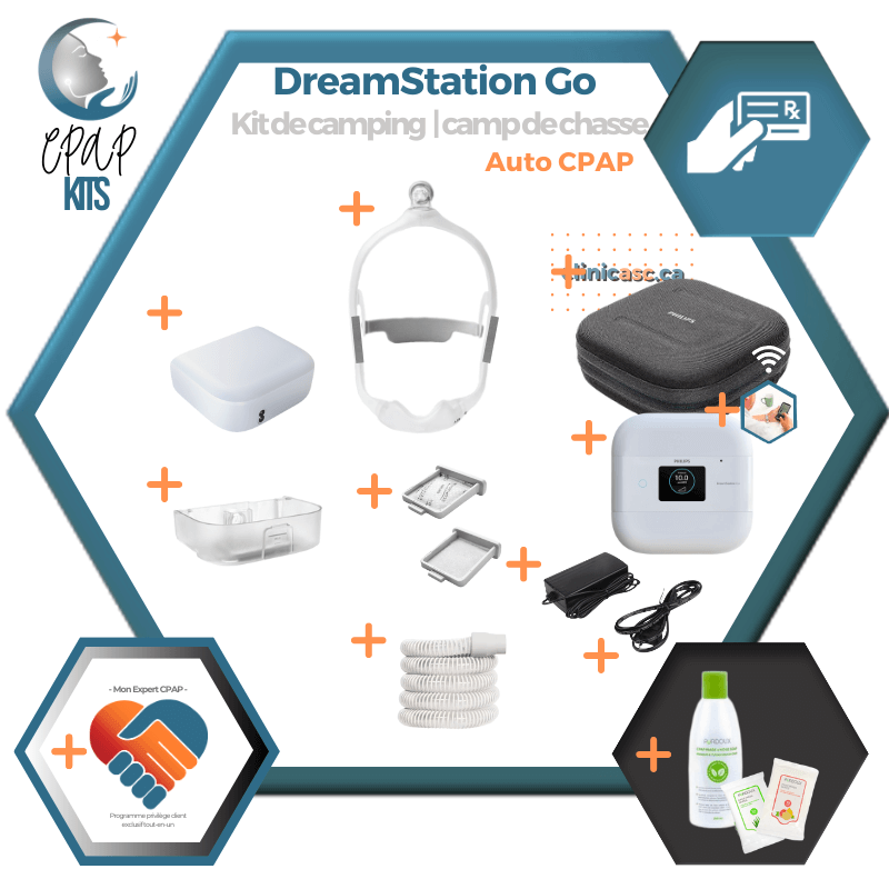 Philips Respironics DreamStation GO | Kit de camping ou camp de chasse