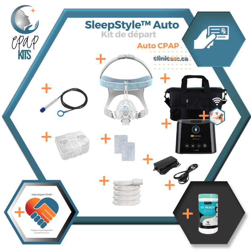 Fisher & Paykel SleepStyle™ Auto CPAP | Kit: Device, Mask & Cleaning Accessories