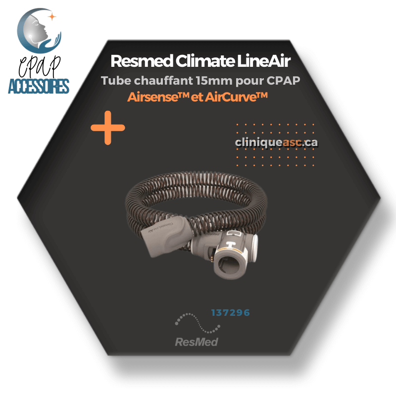 Resmed Climate LineAir Tube chauffant 15mm pour CPAP | Airsense™ 10 et AirCurve™1 0