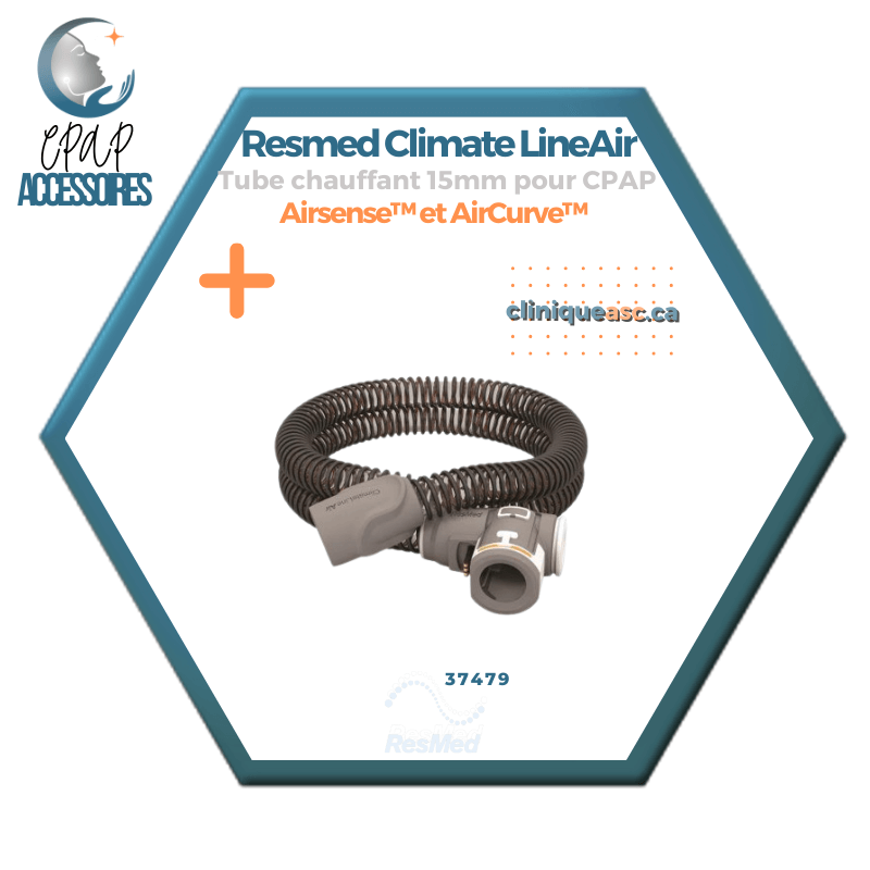 Resmed Climate LineAir Tube chauffant 15mm pour CPAP | Airsense™ 10 et AirCurve™1 0