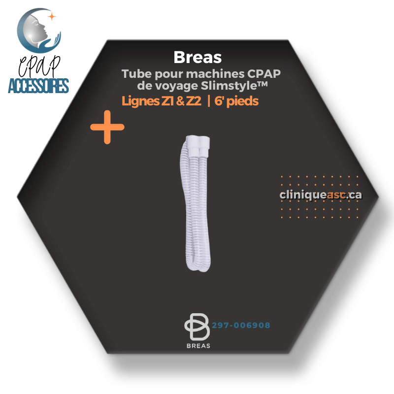 Breas Slimstyle™ Tube pour machines de voyage CPAP | Lignes Z1 & Z2