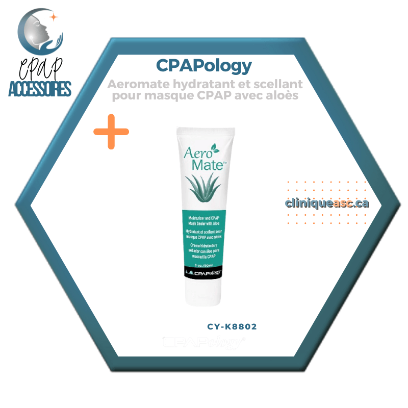 CPAPology Aeromate hydratant et scellant pour masque CPAP avec aloès
