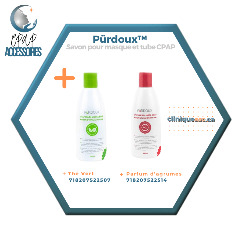 Pürdoux™ | Savon pour masque et tube CPAP | Parfum d’agrumes | 250 ml