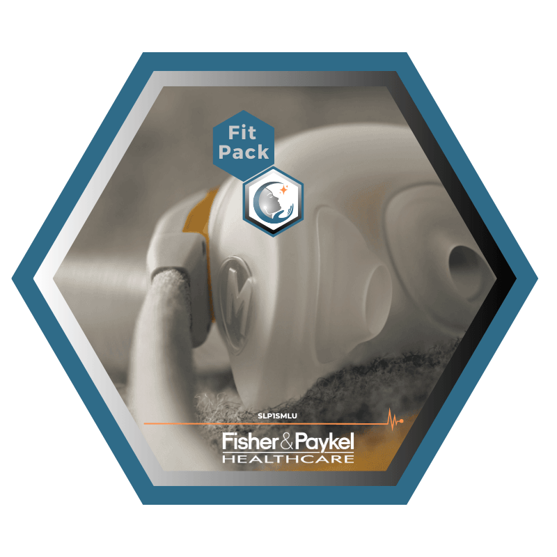 Fisher & Paykel | SOLO™ | Masque CPAP narinaire | FitPack: courroie, tube & coussins interchangeables S,M,L