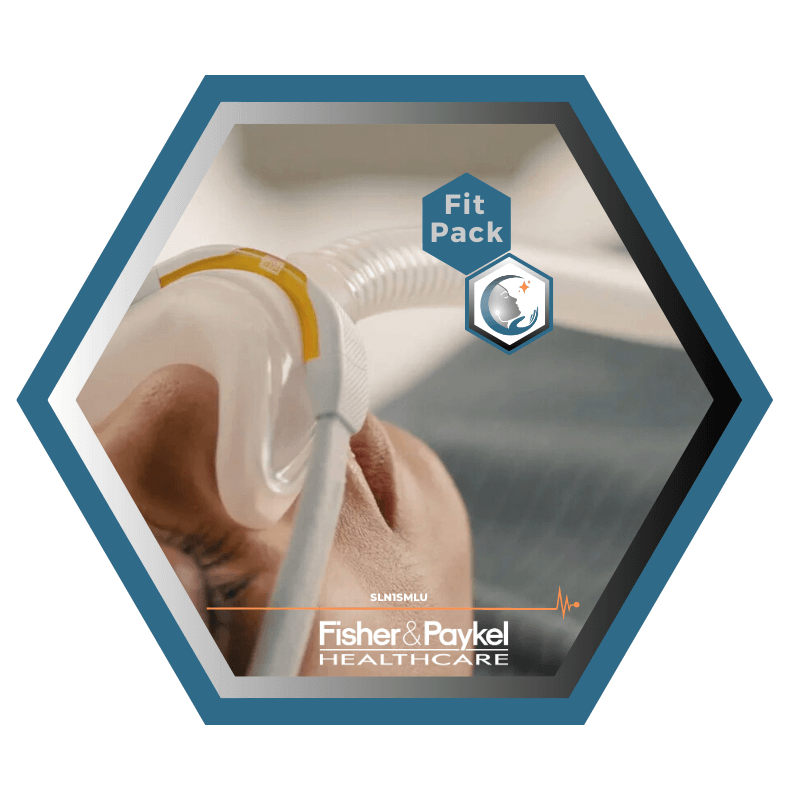 Fisher & Paykel | SOLO™ | Masque CPAP nasal | FitPack: courroie, tube & coussins interchangeables S,M,L