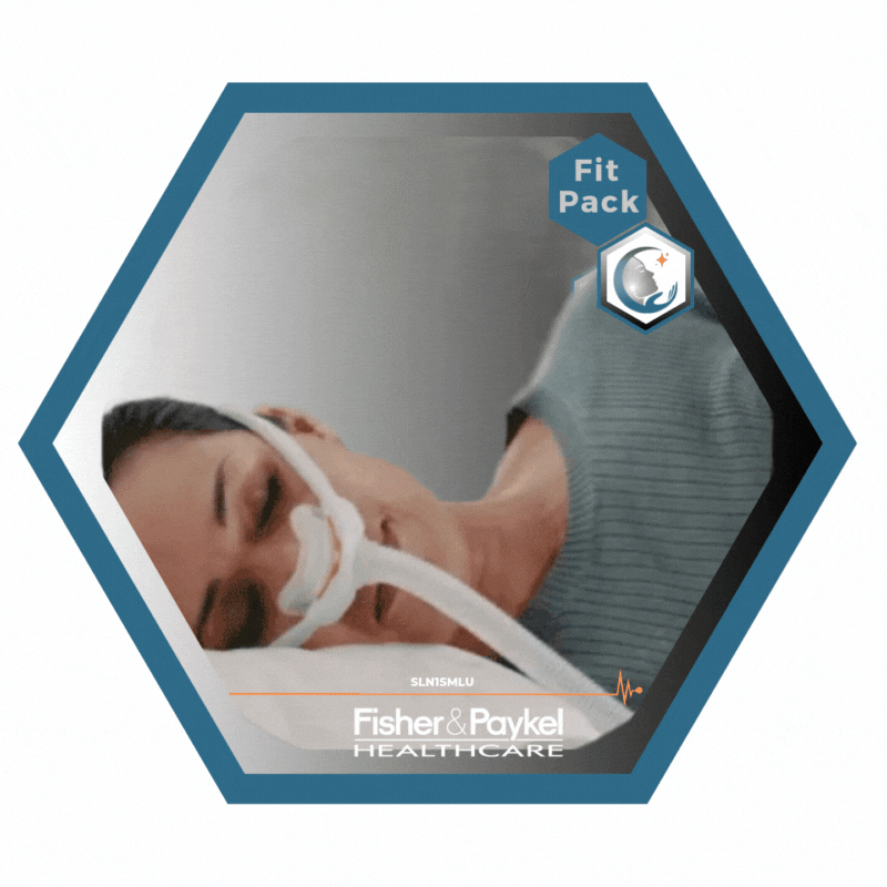 Fisher & Paykel | SOLO™ | Masque CPAP nasal | FitPack: courroie, tube & coussins interchangeables S,M,L