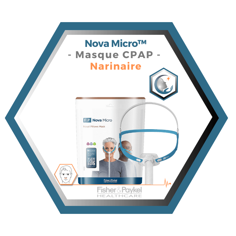 Fisher & Paykel | Nova Micro™ | Masque CPAP narinaire| S,M,L