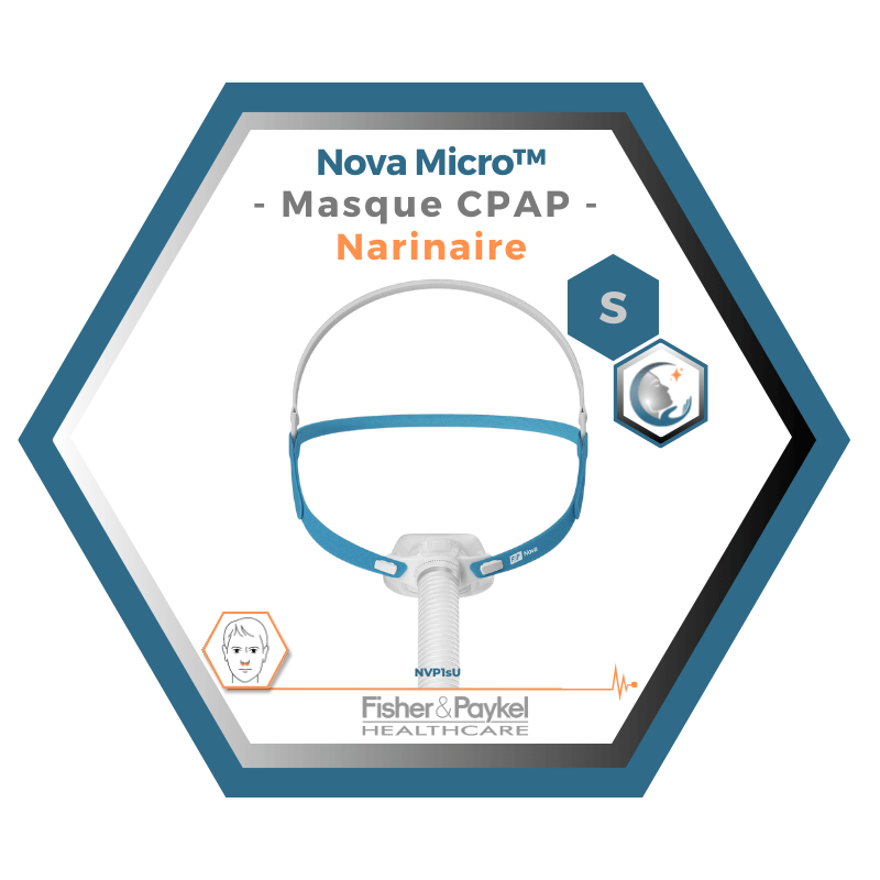 Fisher & Paykel | Nova Micro™ | Masque CPAP narinaire| S,M,L