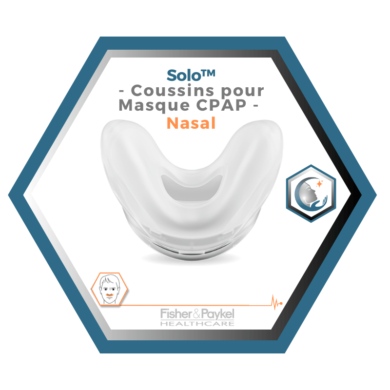 Fisher & Paykel | SOLO™ | Coussins pour Masque CPAP nasal | S,M,L,W