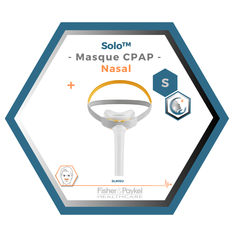 Fisher & Paykel | SOLO™ | Masque CPAP nasal | S,M,L,W