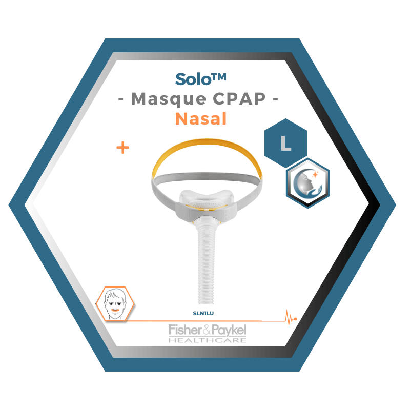 Fisher & Paykel | SOLO™ | Masque CPAP nasal | S,M,L,W