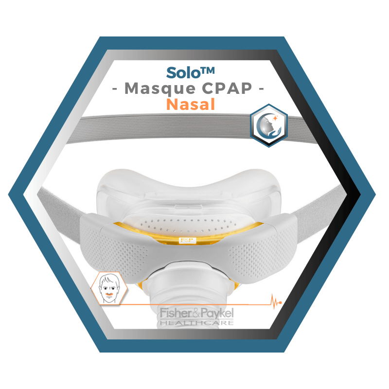 Fisher & Paykel | SOLO™ | Masque CPAP nasal | S,M,L,W