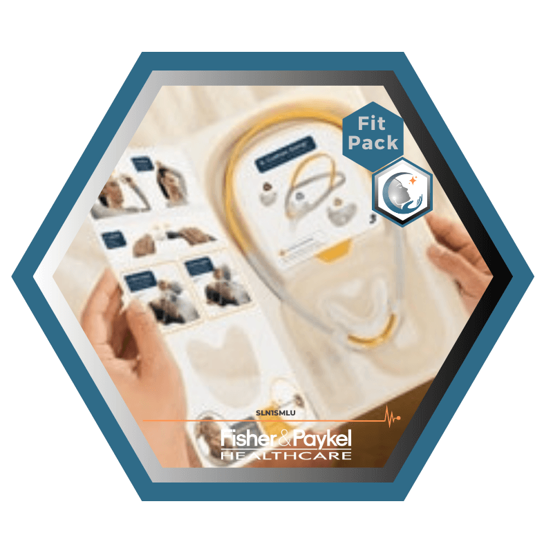 Fisher & Paykel | SOLO™ | Masque CPAP nasal | FitPack: courroie, tube & coussins interchangeables S,M,L