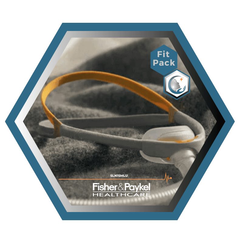 Fisher & Paykel | SOLO™ | Masque CPAP nasal | FitPack: courroie, tube & coussins interchangeables S,M,L