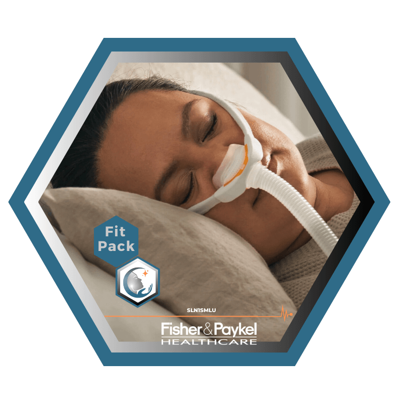 Fisher & Paykel | SOLO™ | Masque CPAP nasal | FitPack: courroie, tube & coussins interchangeables S,M,L