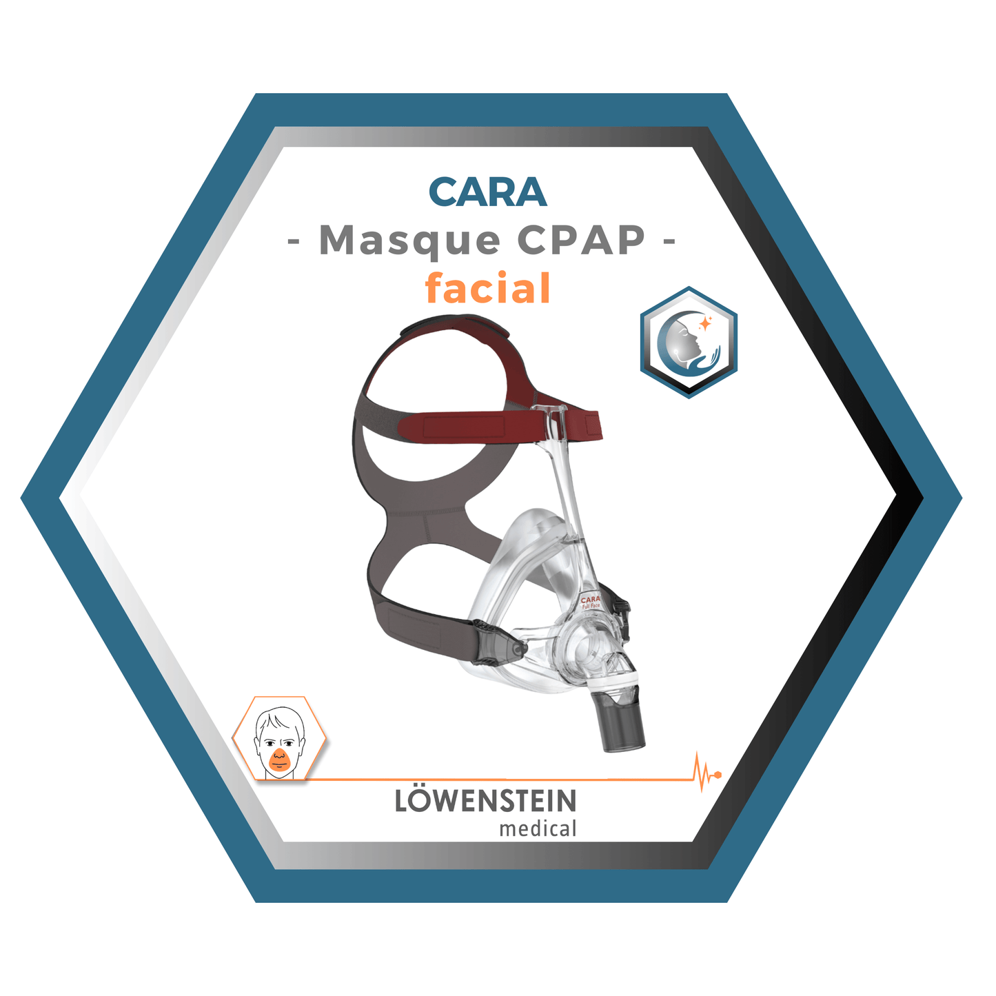 Löwenstein| CARA | Masque CPAP facial-WM25640