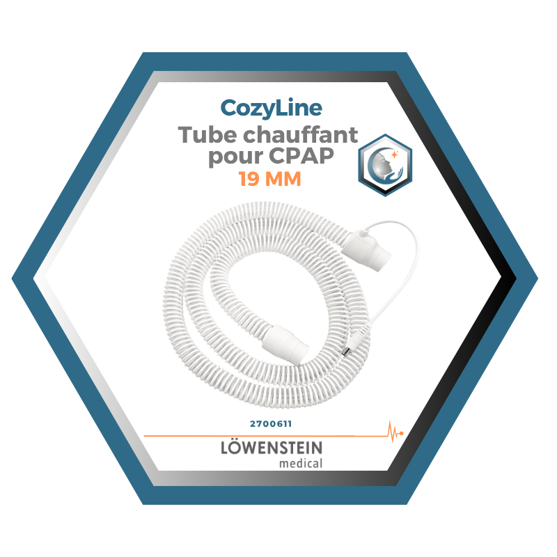 Löwenstein | CozyLine | Tube chauffant CozyTube | pour Machine CPAP PRISMA Smart MAX & Soft