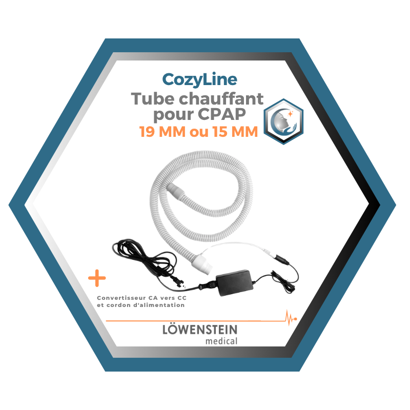 Löwenstein | CozyLine | Tube chauffant CozyTube | pour Machine CPAP PRISMA Smart MAX & Soft