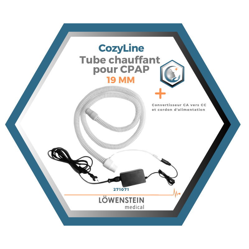 Löwenstein | CozyLine | Tube chauffant CozyTube | pour Machine CPAP PRISMA Smart MAX & Soft
