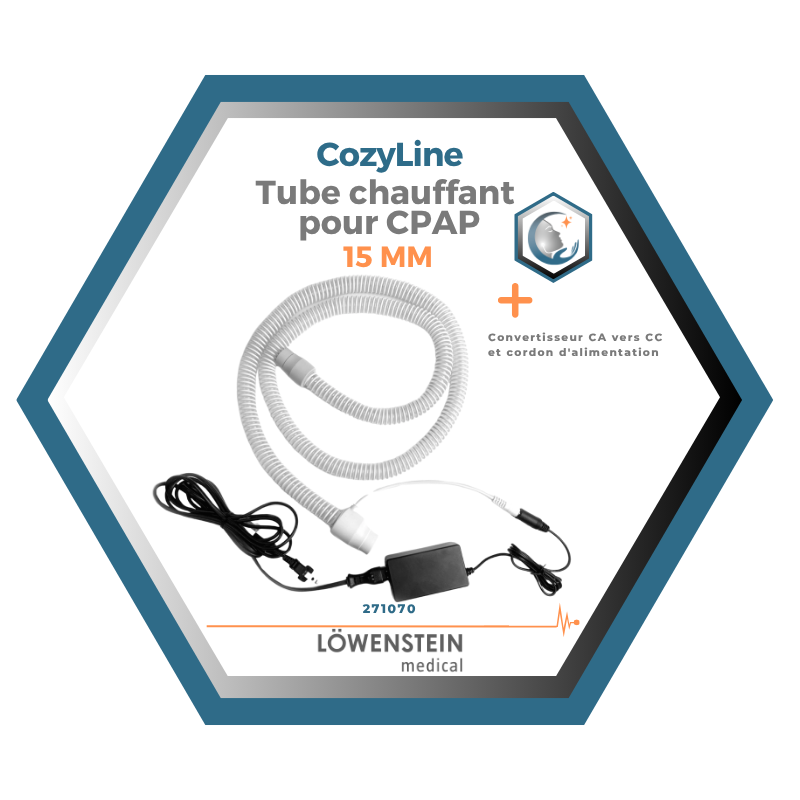 Löwenstein | CozyLine | Tube chauffant CozyTube | pour Machine CPAP PRISMA Smart MAX & Soft
