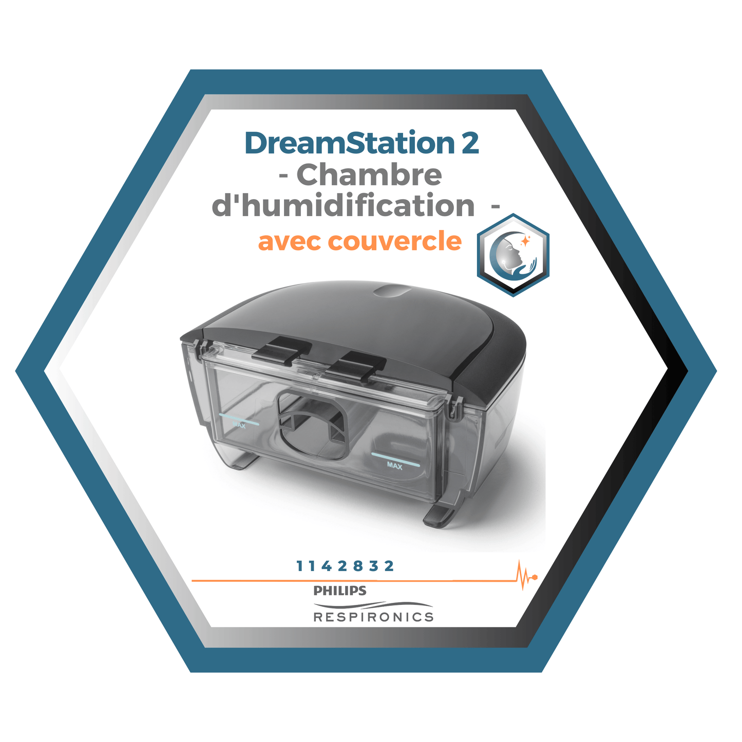 Philips Respironics | Chambre d'humidification avec couvercle | DreamStation 2