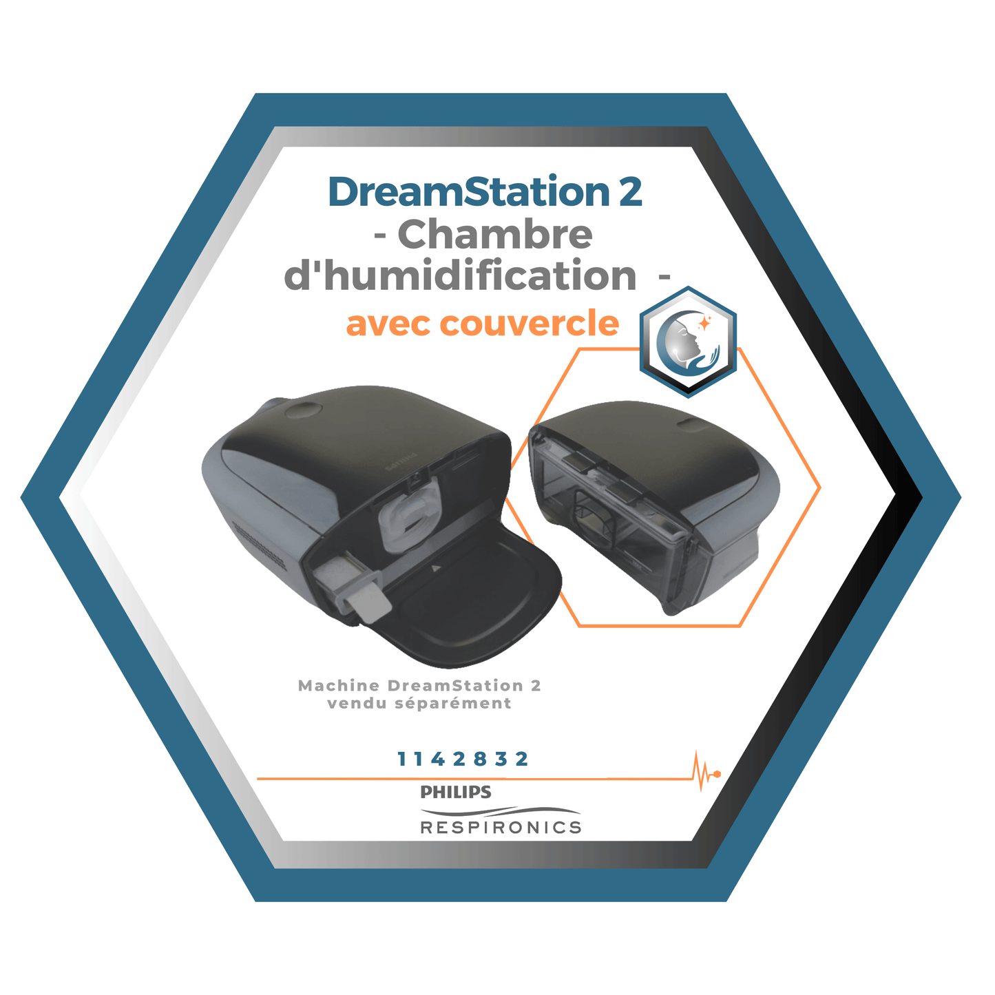 Philips Respironics | Chambre d'humidification avec couvercle | DreamStation 2