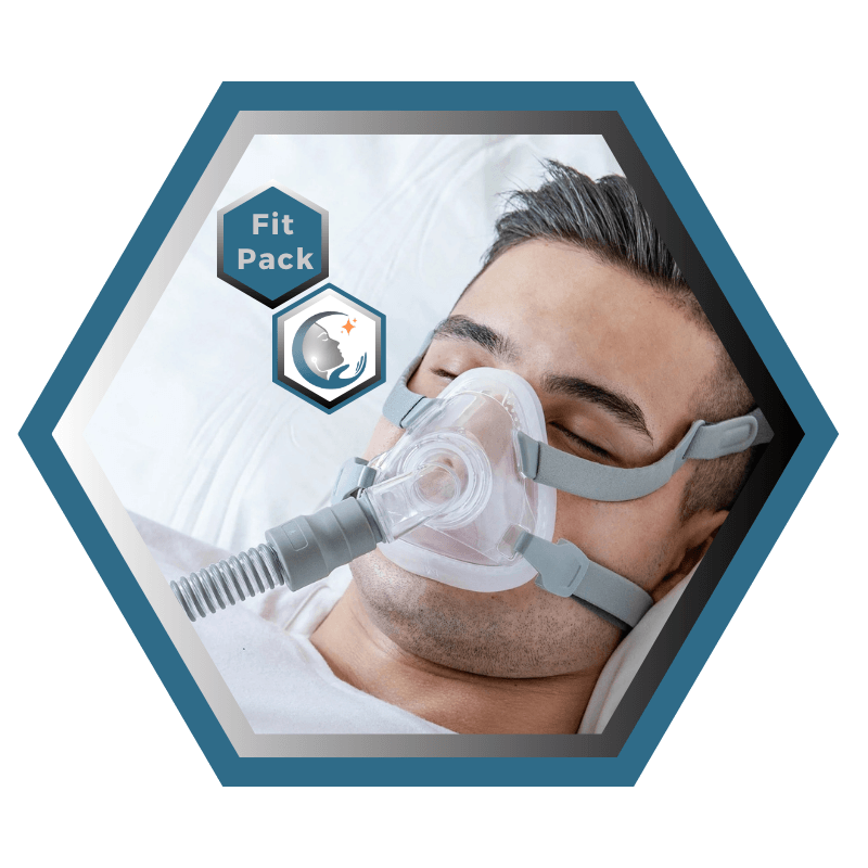 React Health | Siesta 2™| Masque CPAP Facial |FitPack:harnais,cadre & coussins interchangeables S,M,L