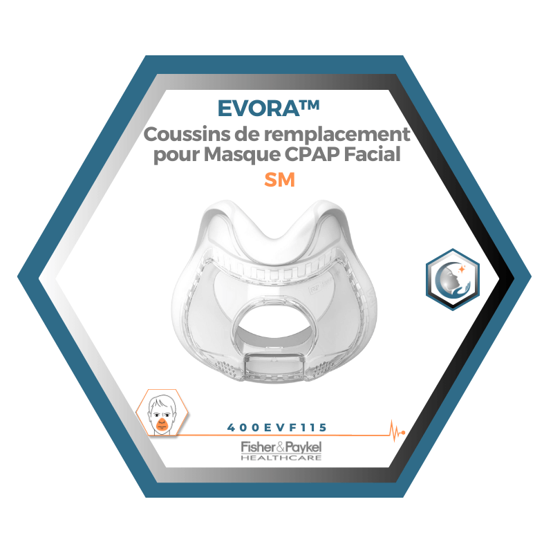 Fisher & Paykel | Evora™ | Coussins de remplacement pour Masque CPAP Facial